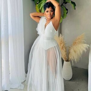 Sheer and sexy two piece set